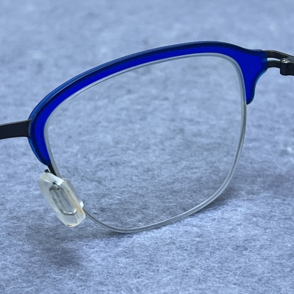MODO Glasses 4077 Eyeglasses Frames Only 47-20-140 Titanium Blue‎ Half Rim Japan - Picture 10 of 12